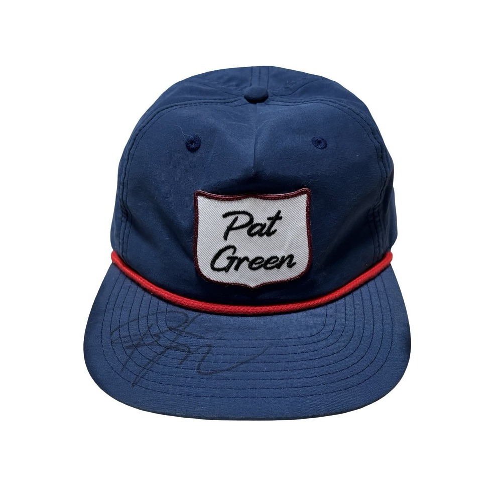 Pat Green Autographed‎ Signed Corded Snapback Adjustable Strap Hat Blue
